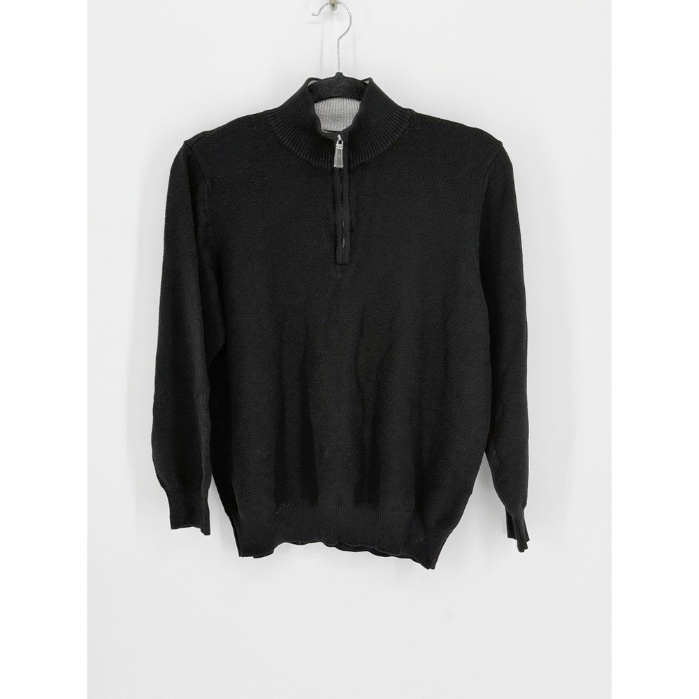 Tailorbyrd Mens Quarter Zip Pullover Sweater Size L Tenniscore Prep Golf Coastal